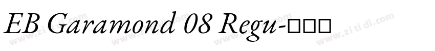 EB Garamond 08 Regu字体转换